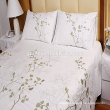 High quality 100% cotton Flower Embroidery Bedding Sets